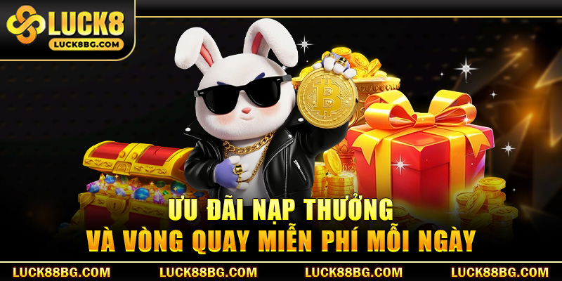 Ưu đãi nạp thưởng và vòng quay miễn phí mỗi ngày
